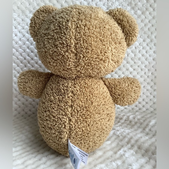 Old Navy Plush Tan Bear Stuffed Animal Toy Embroidered Nose - Picture 4 of 11